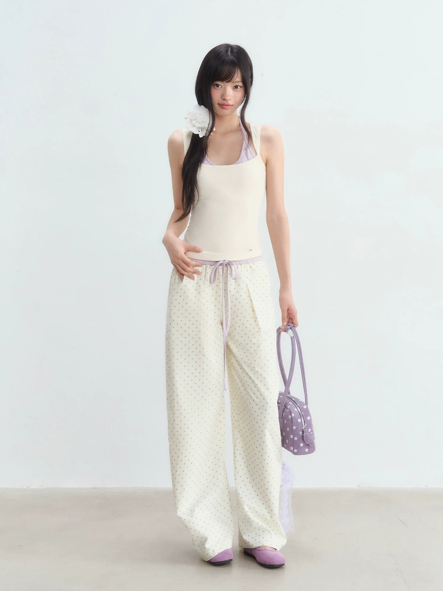 Apricot Halter Top & Pants Set