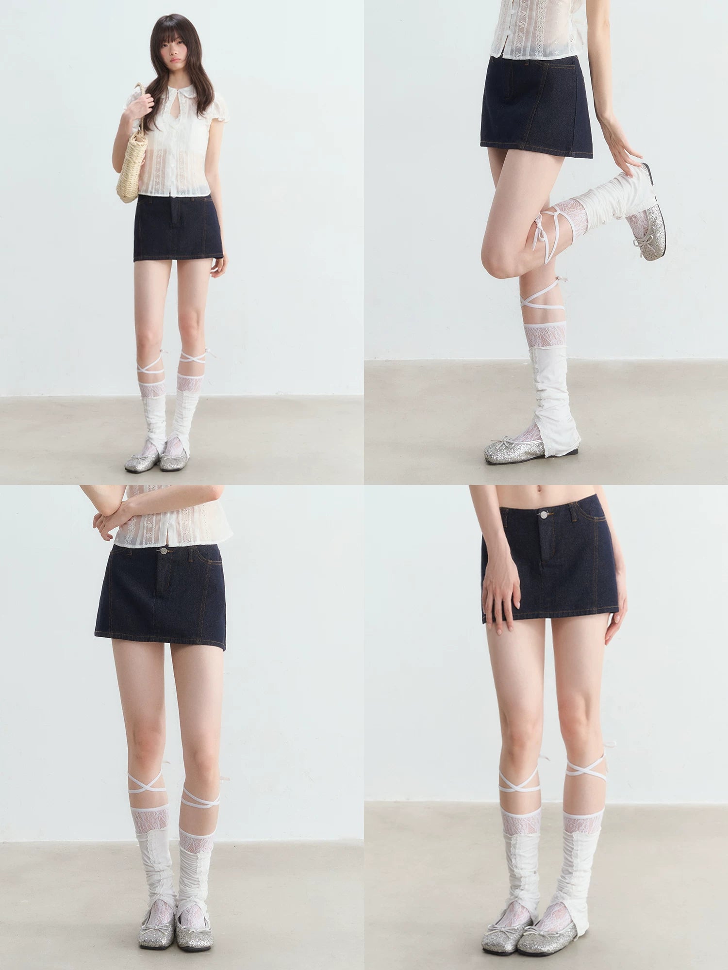 Vintage Denim Mini Skirt