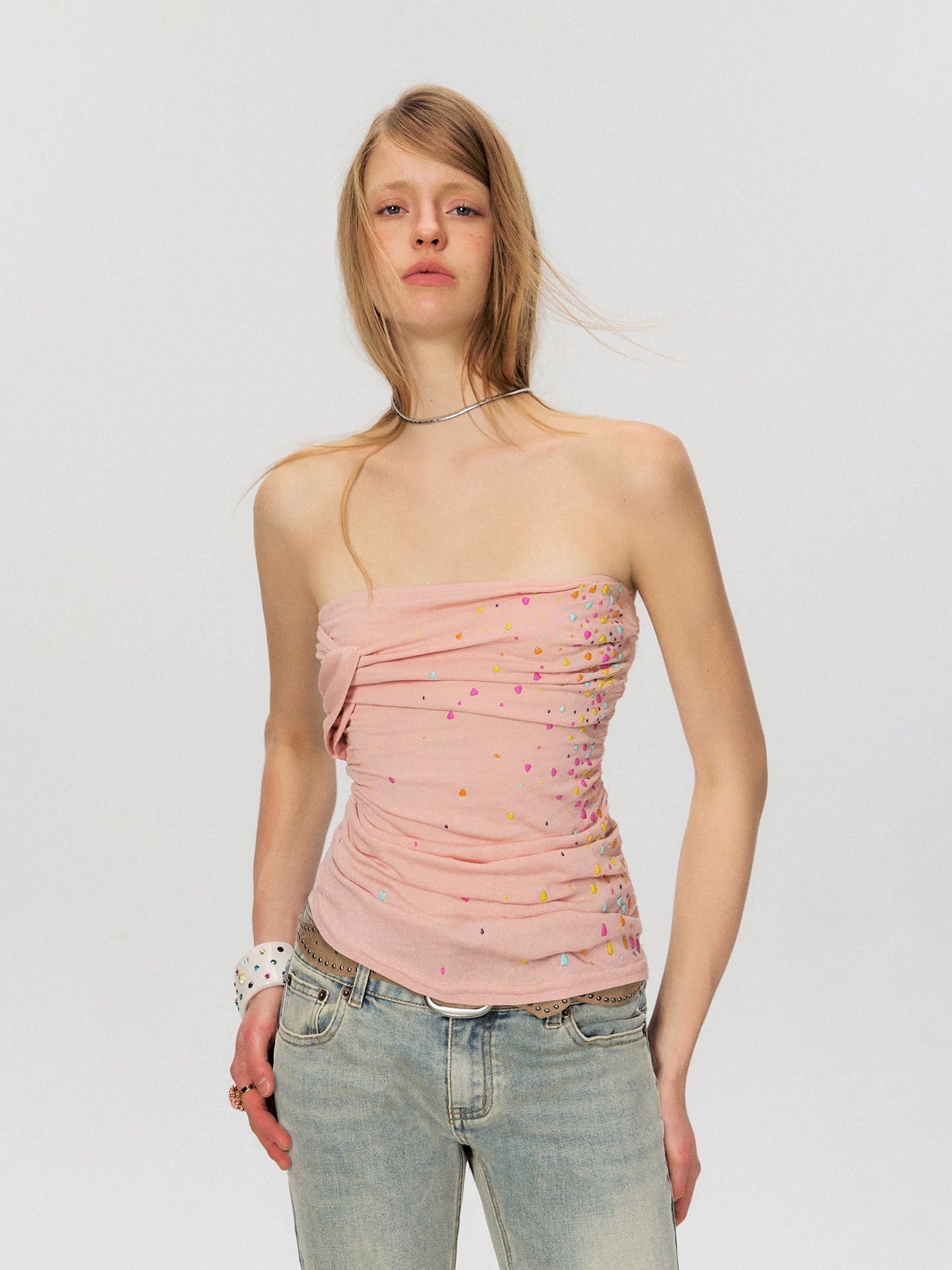 Crystal Twist Bandeau Top