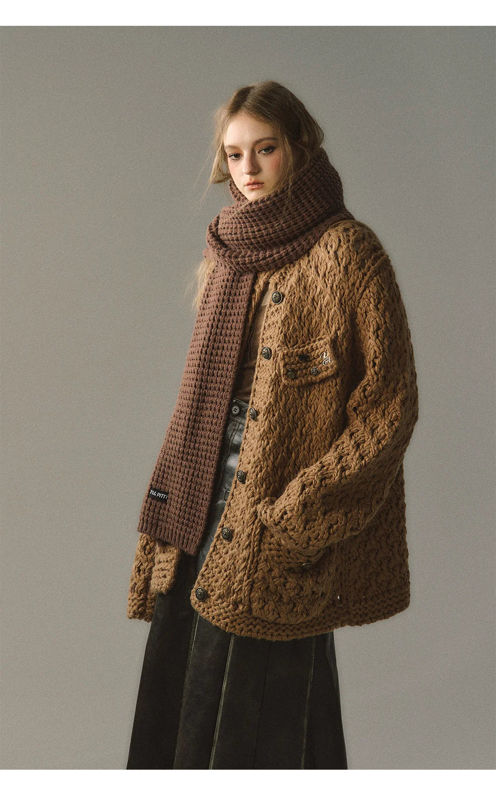 Chunky Yarn Knit Cardigan