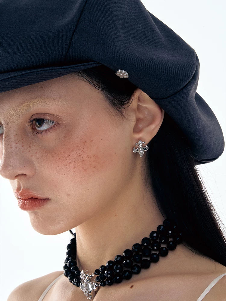 Iris Zircon Stud Earrings