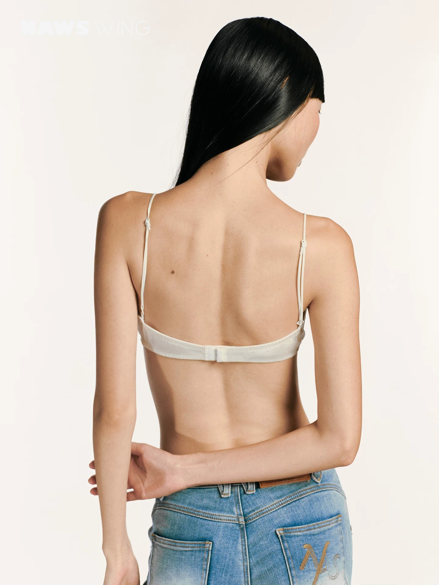 Silk Lace Triangle Bralette