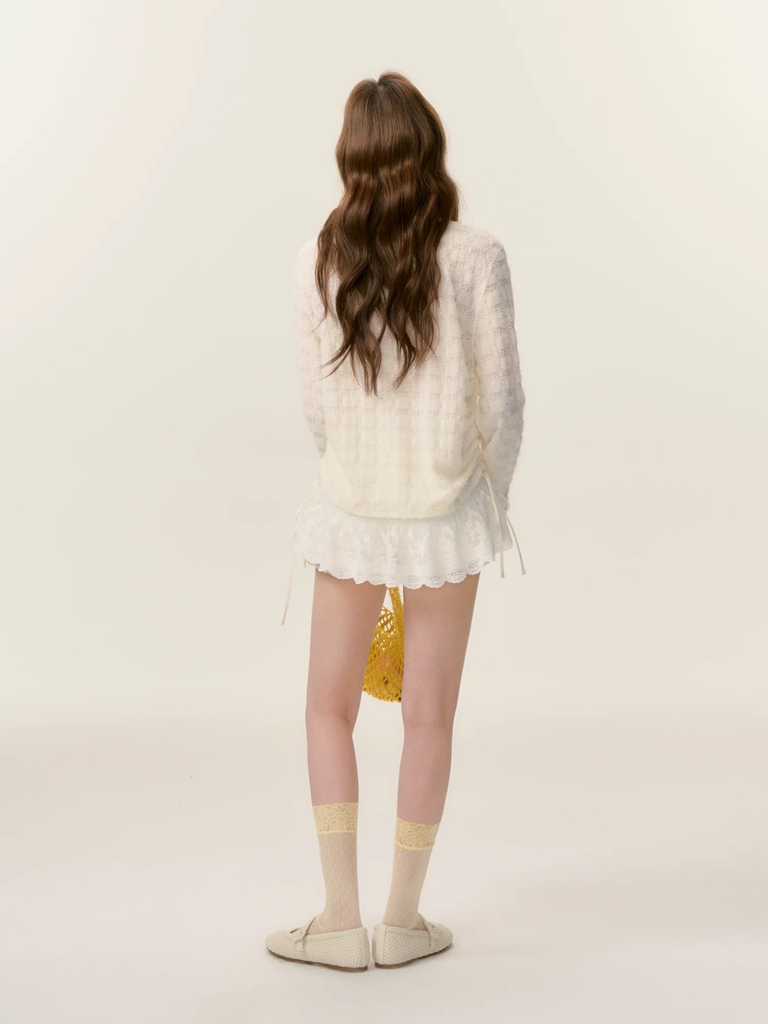 Long Sleeve Lace Patchwork Cover-up