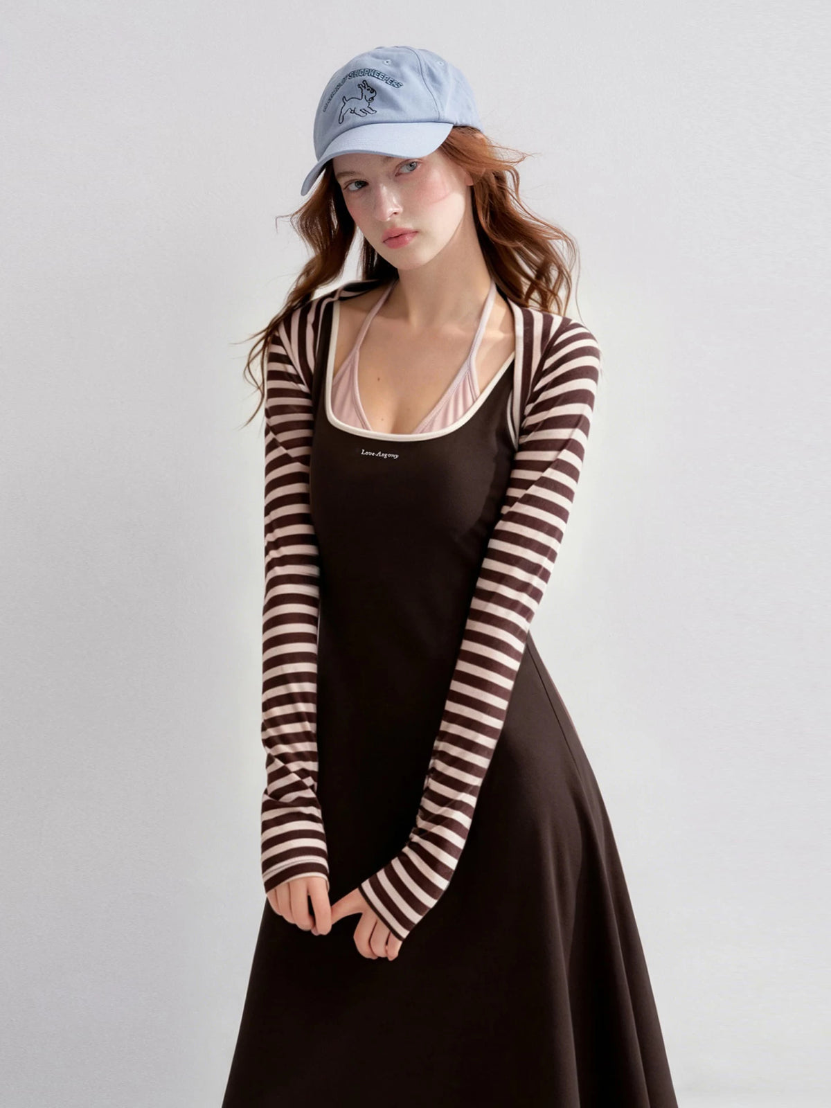 Layered Halter Knit Dress