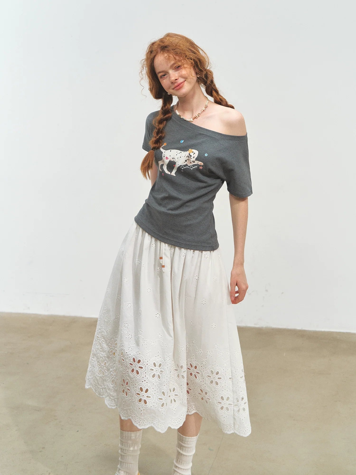 Dalmatian Print Short Sleeve T-Shirt