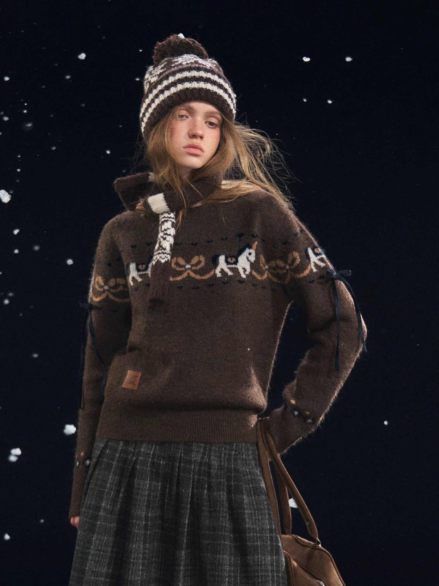 Carousel Jacquard Knit Sweater