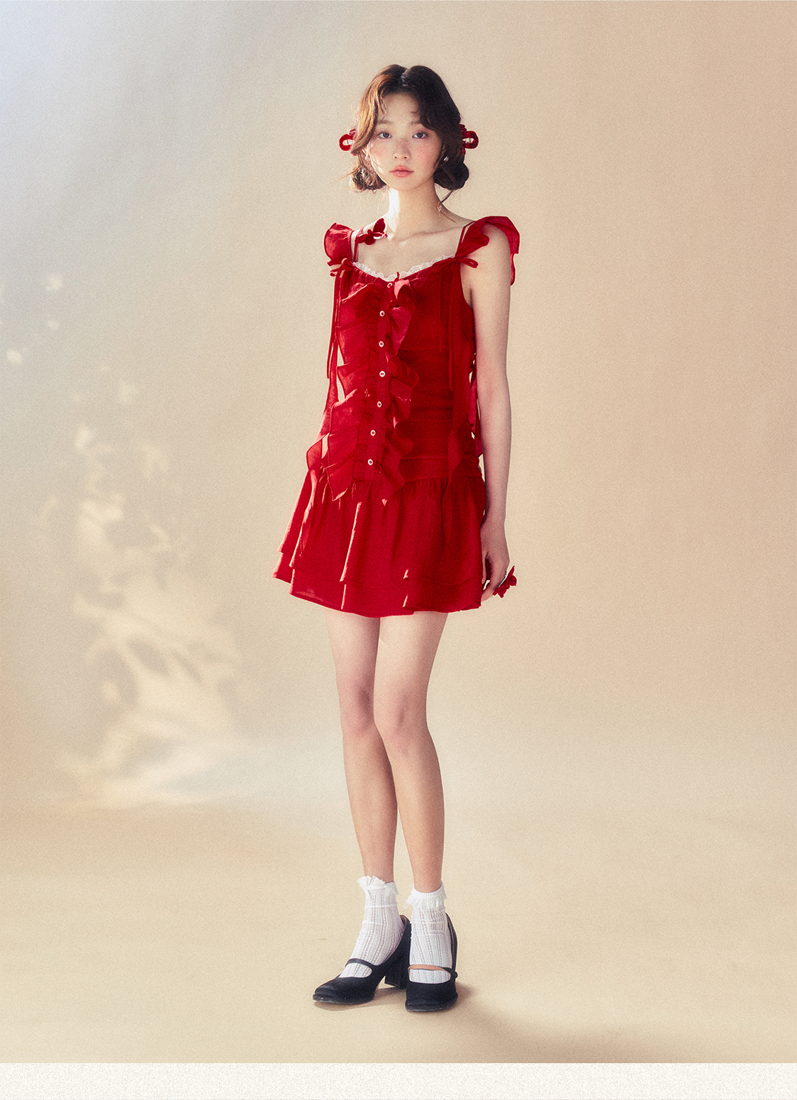 Red Spaghetti Strap Dress