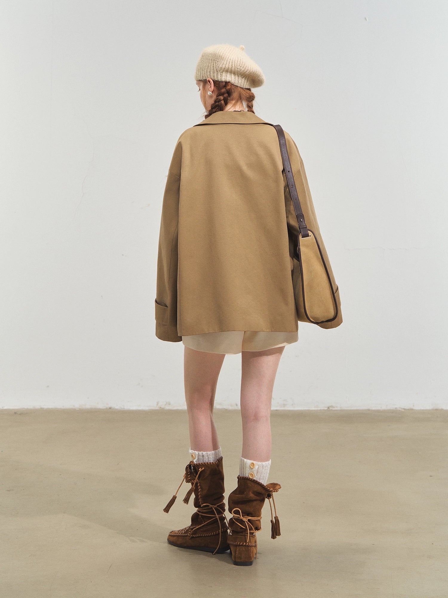 Fringed Drop-Shoulder Jacket