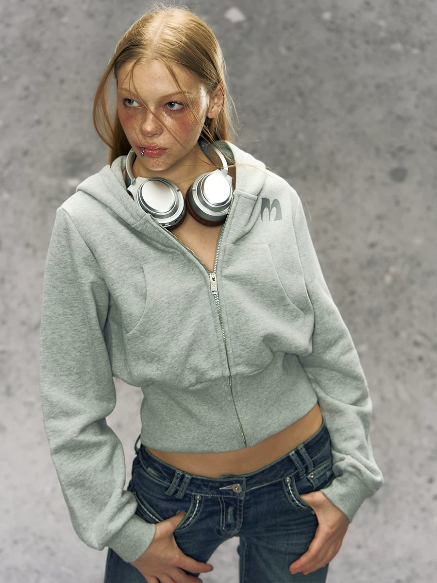 Two-Tone Zip Hoodie
