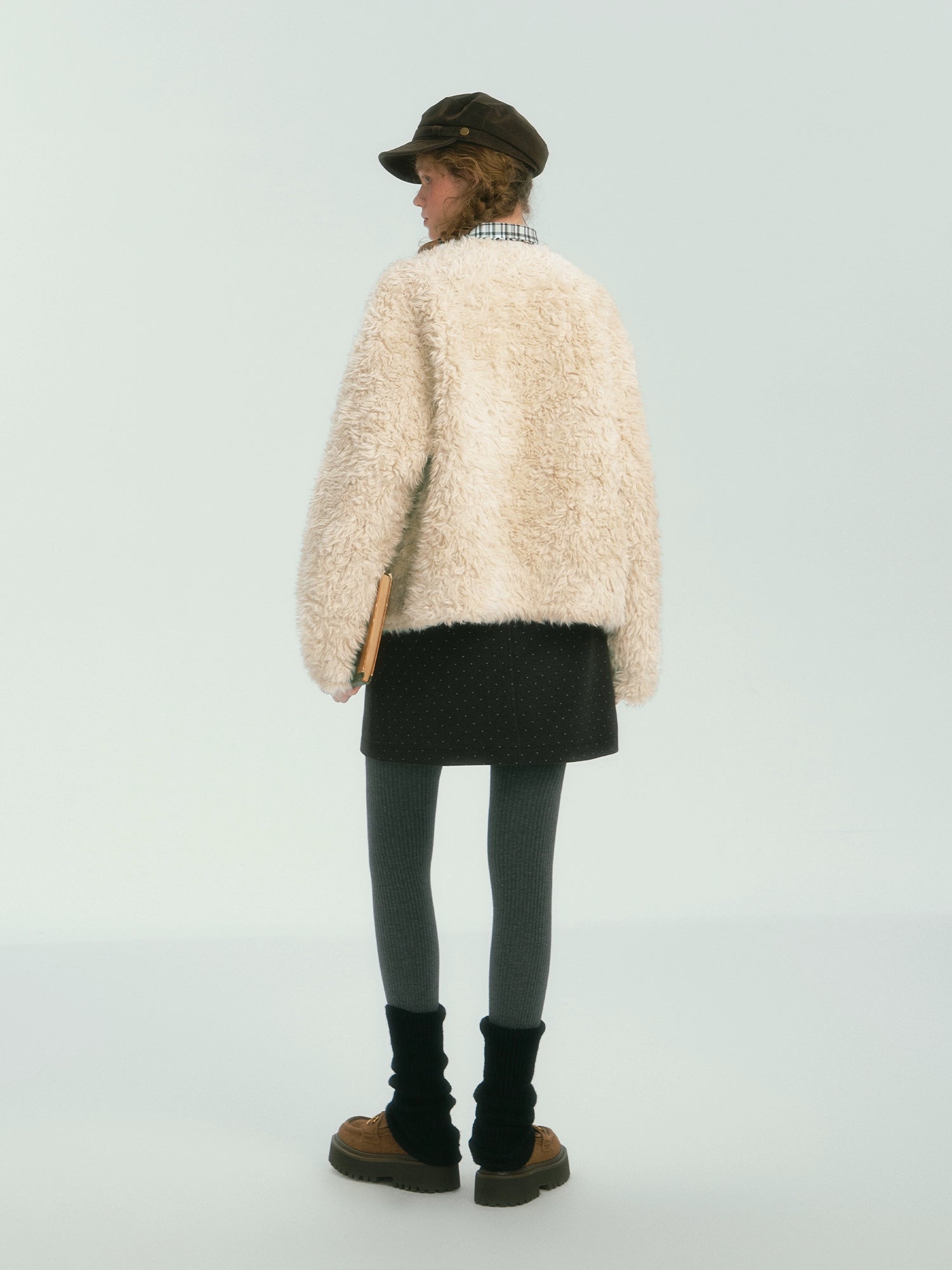 Beige Fringed Toggle Coat