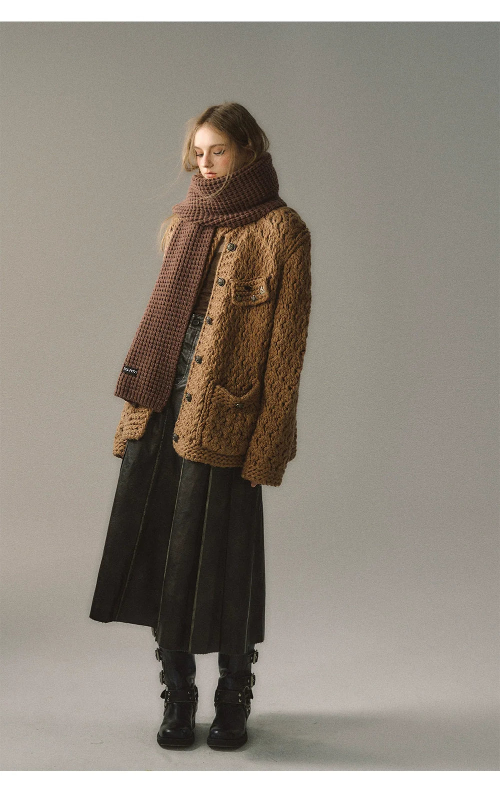 Chunky Yarn Knit Cardigan