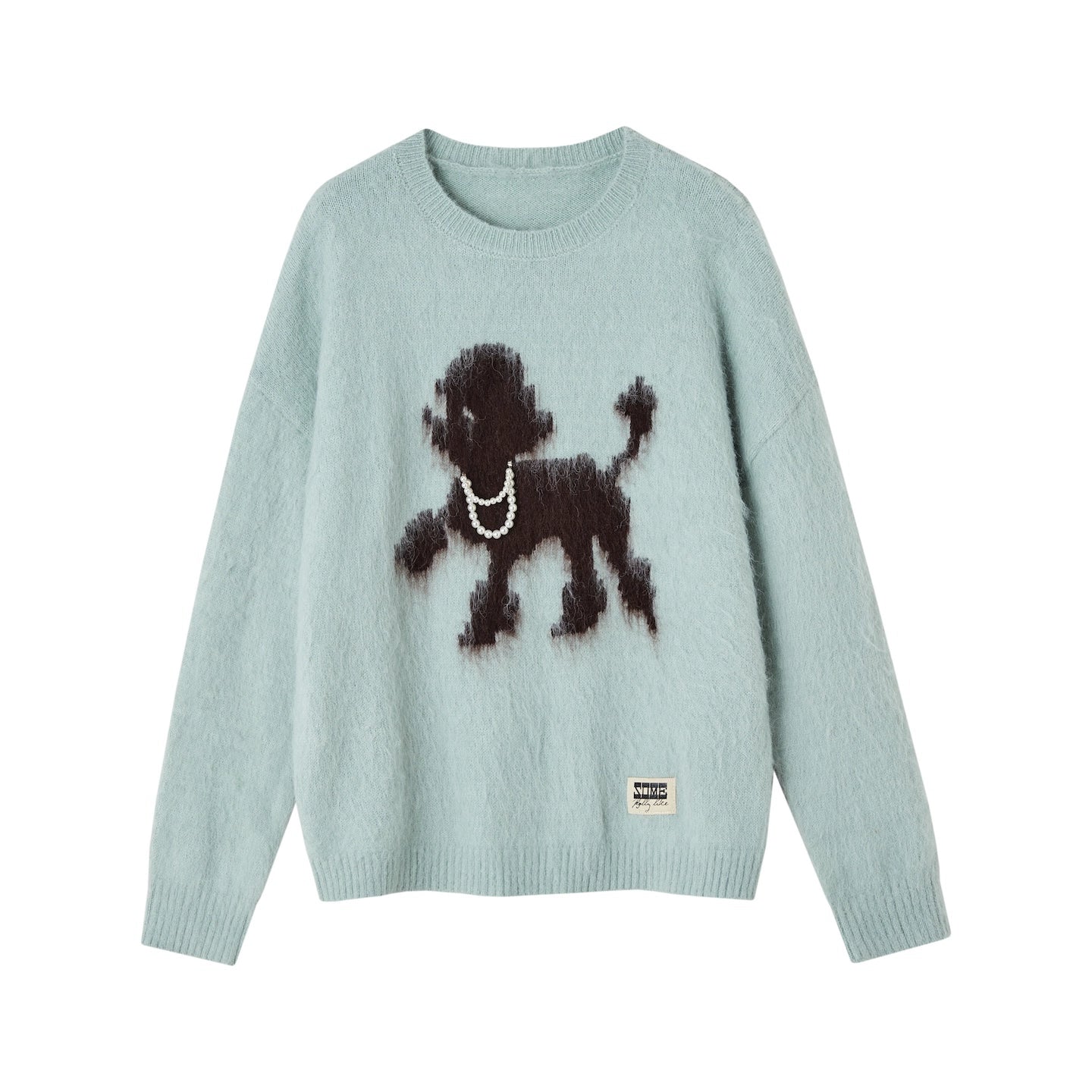 Playful-puppy Crewneck Sweater