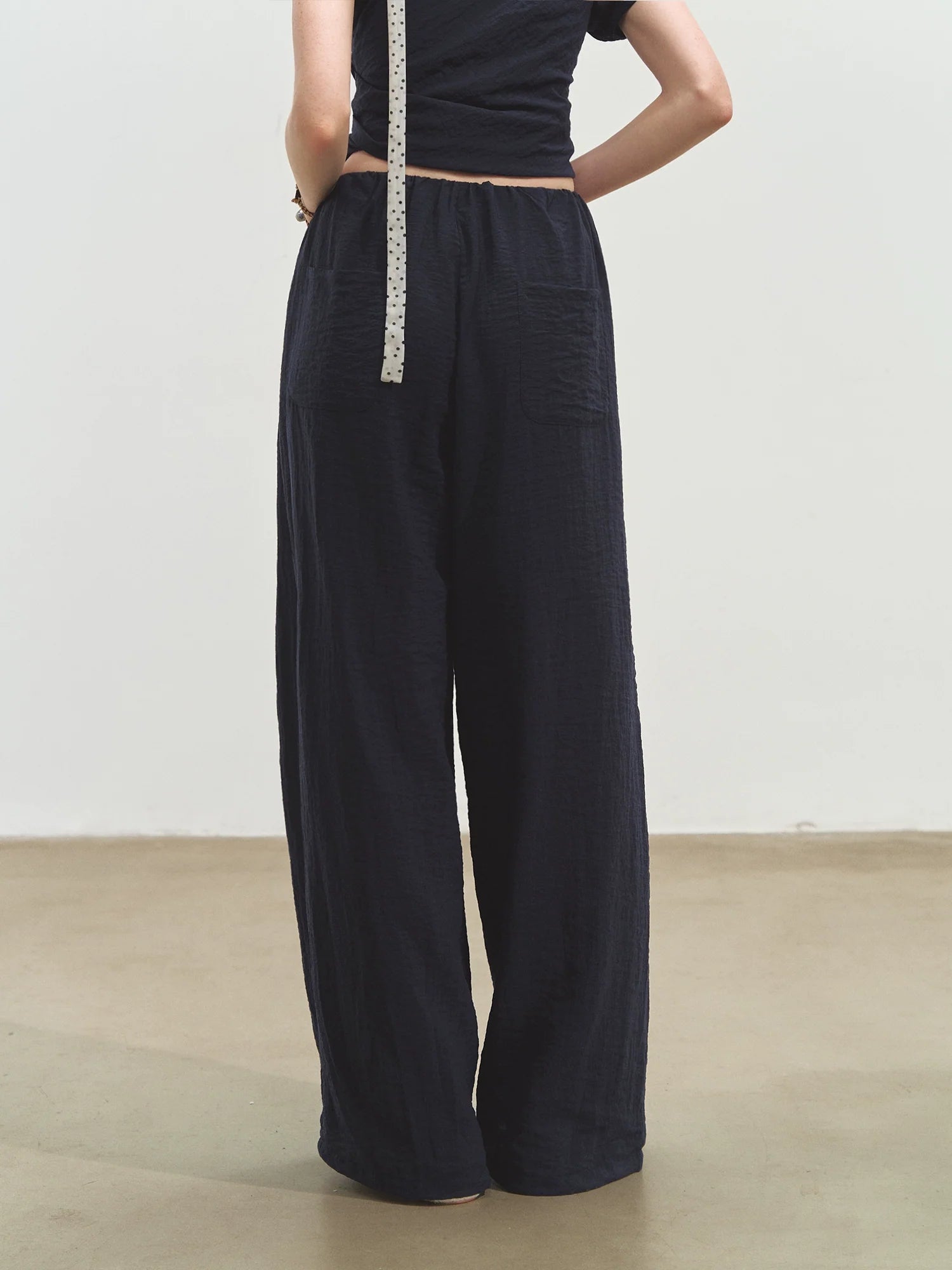Draped Lazy Asymmetric Shoulder Convertible Top Set