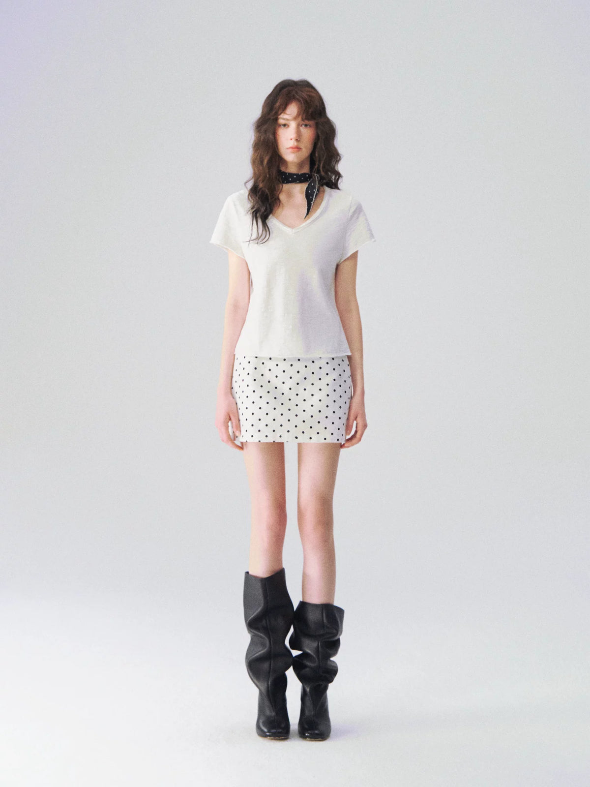 Slub Cotton V Tee