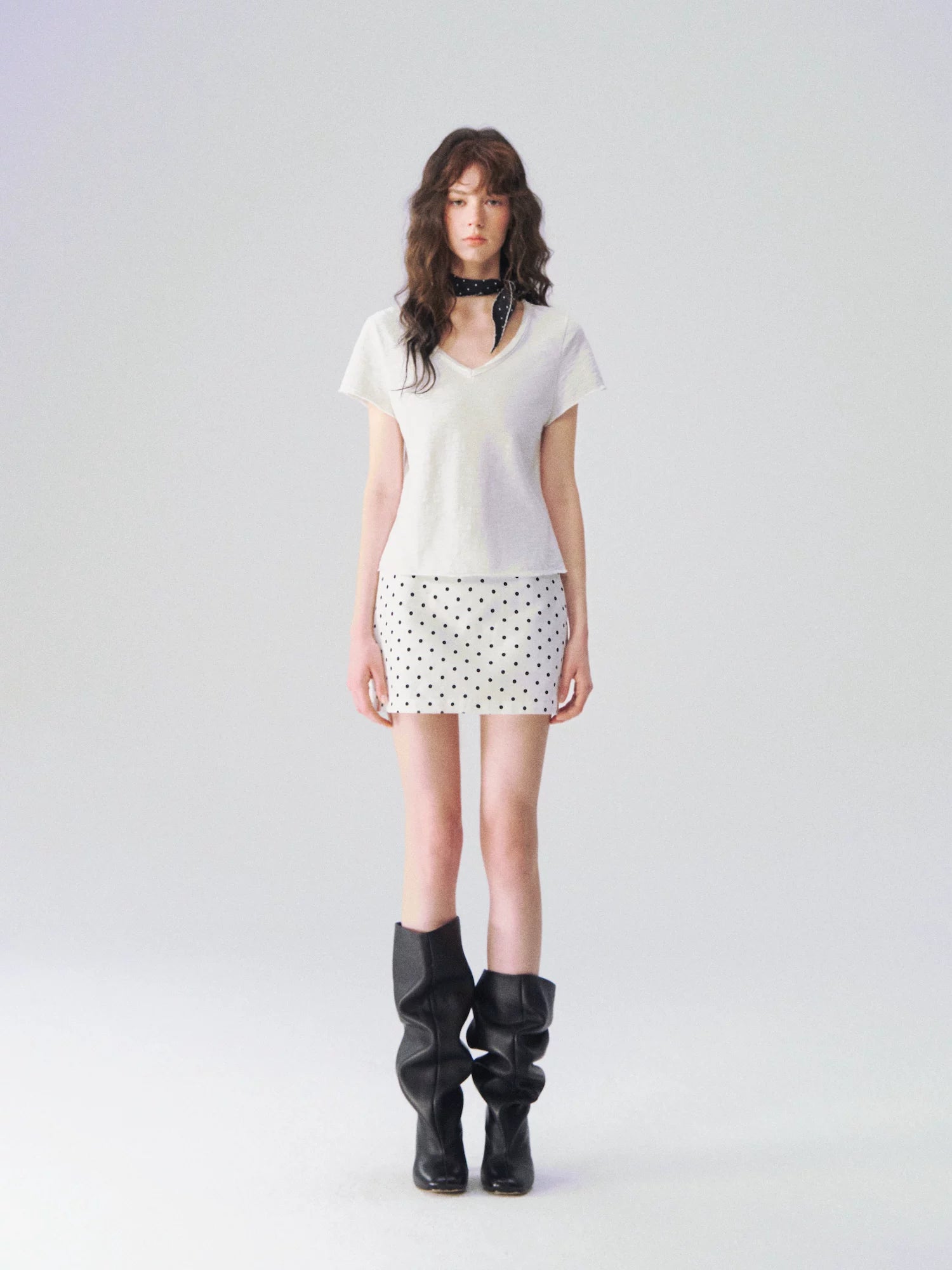 Slub Cotton V Tee
