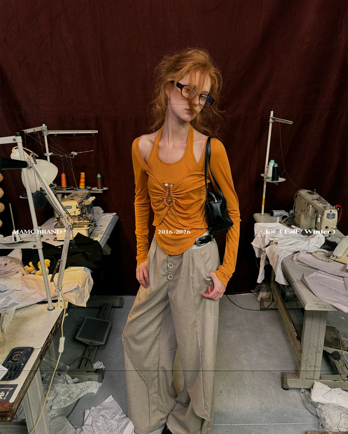 Halter Ruched Long Sleeve Top