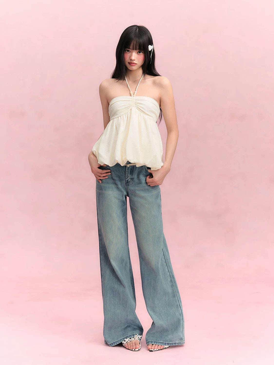 Halter Ruched Camisole