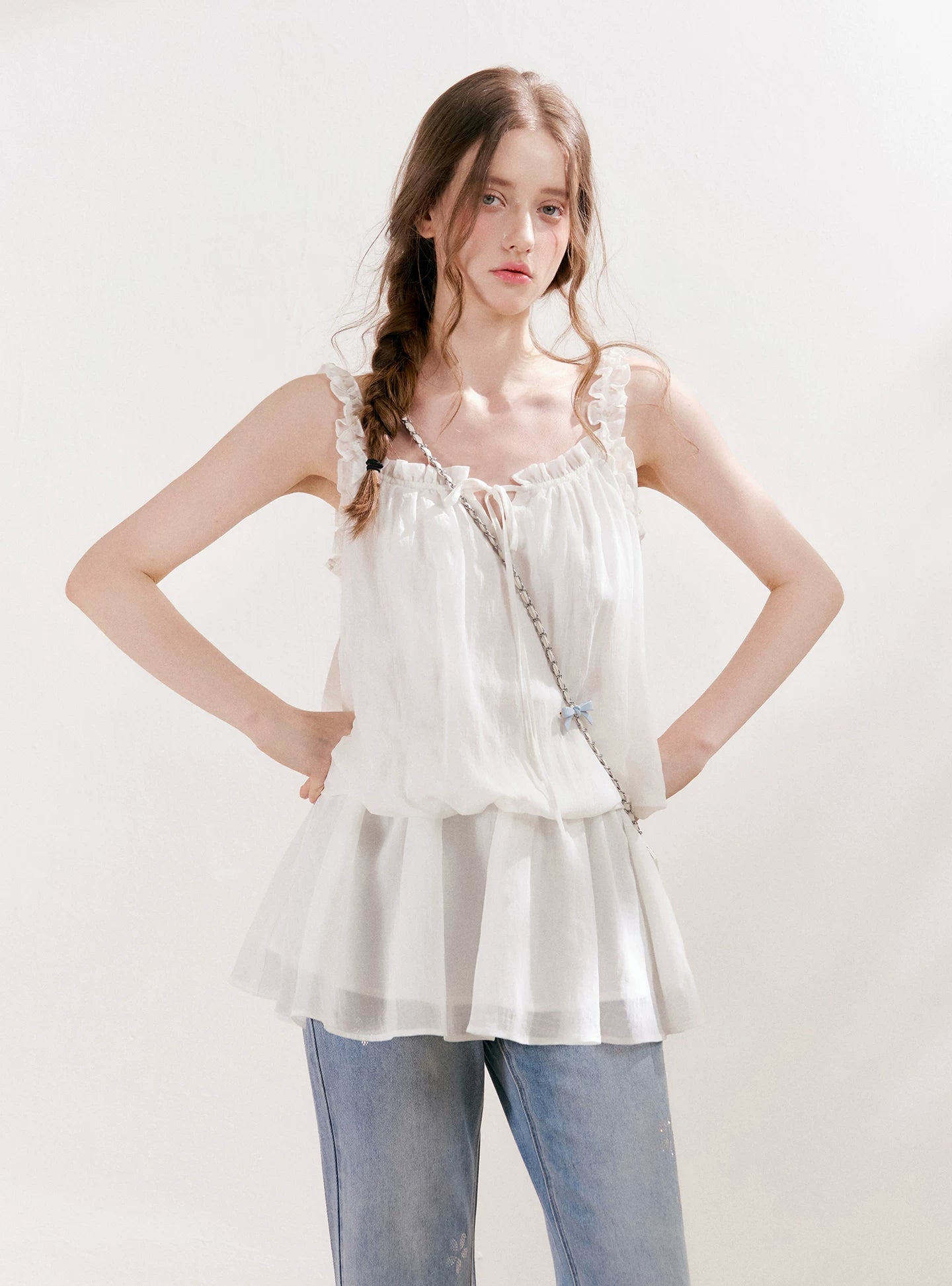 Ruffled Camisole Dress