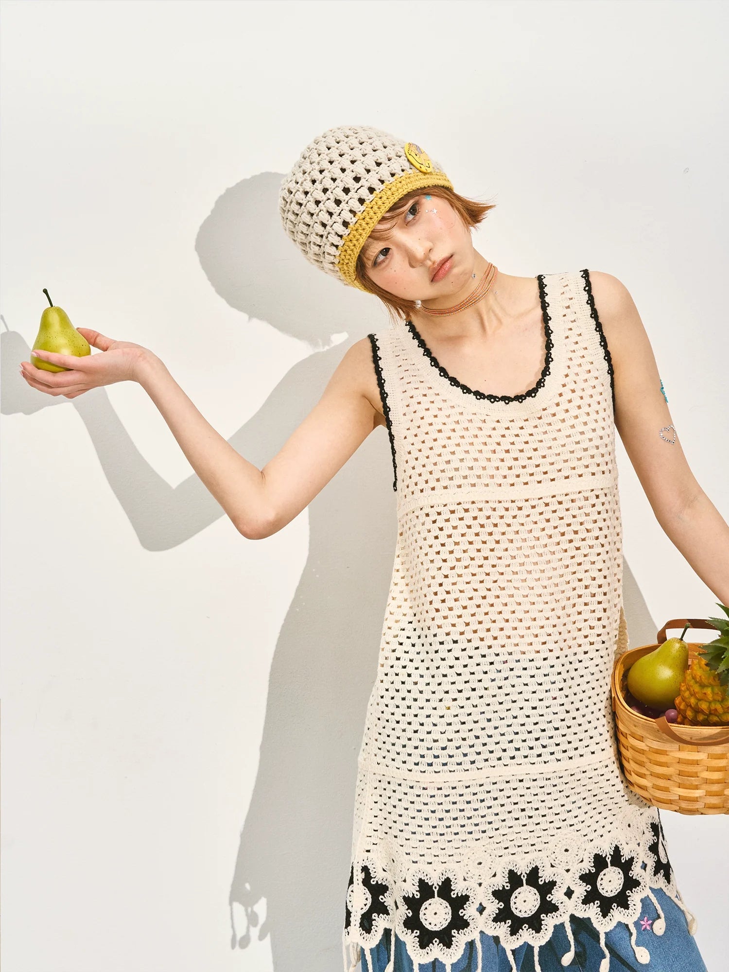 Lace Hollow Out Sleeveless Mini Dress