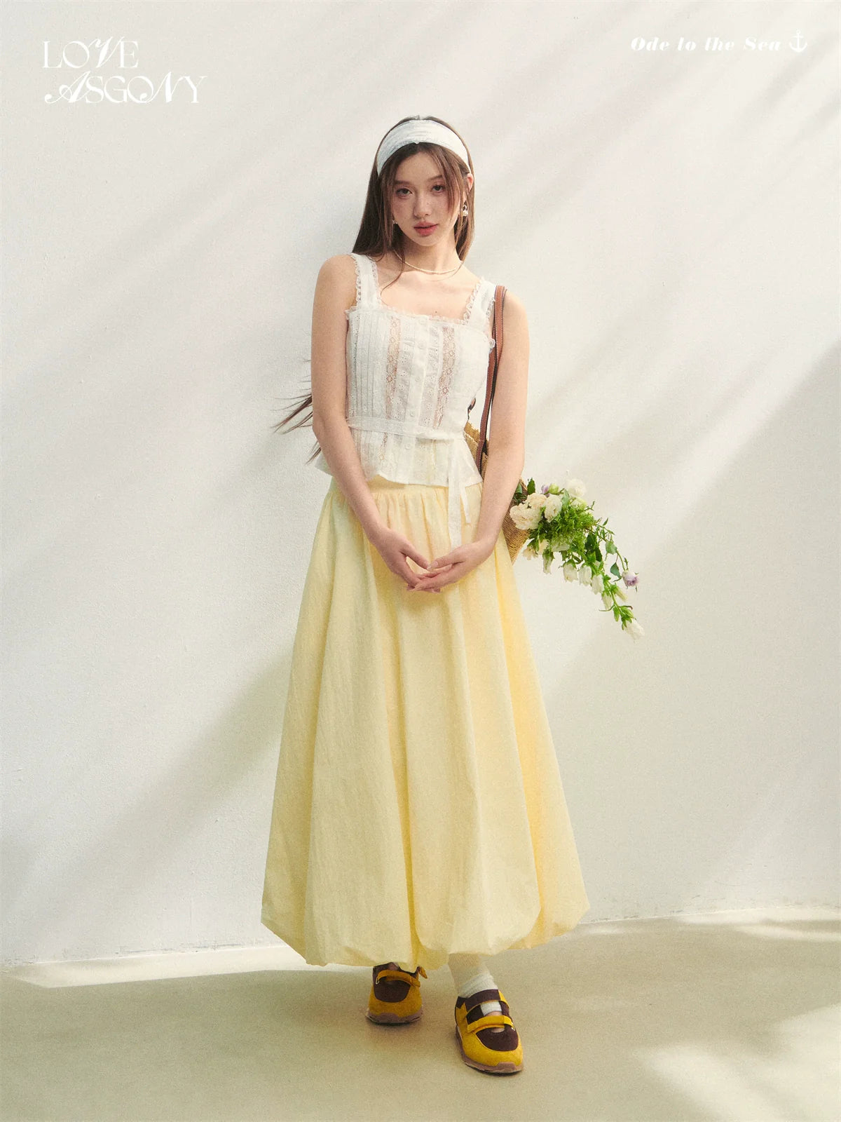 Solid-colored High-waist Simple Bud-shaped Skirt
