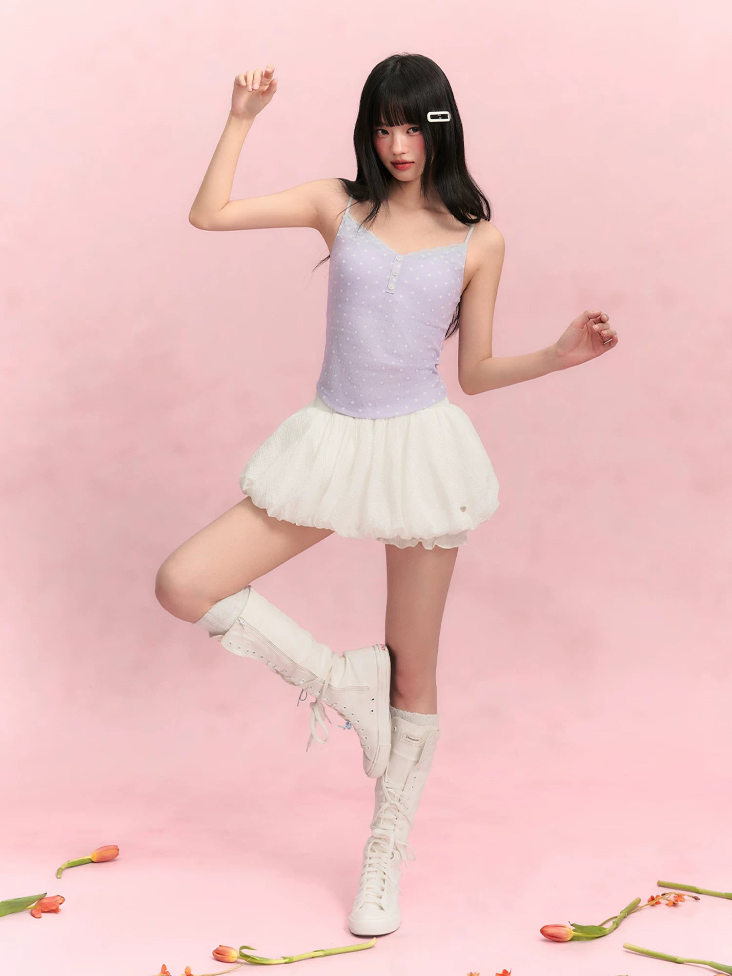 Polka Dot Cardigan Set