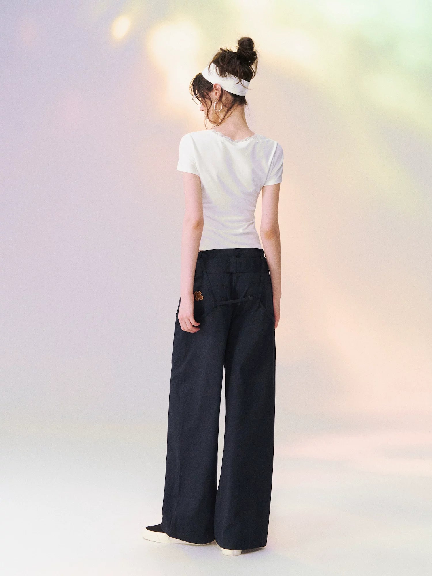 Square Neck Lace Tee