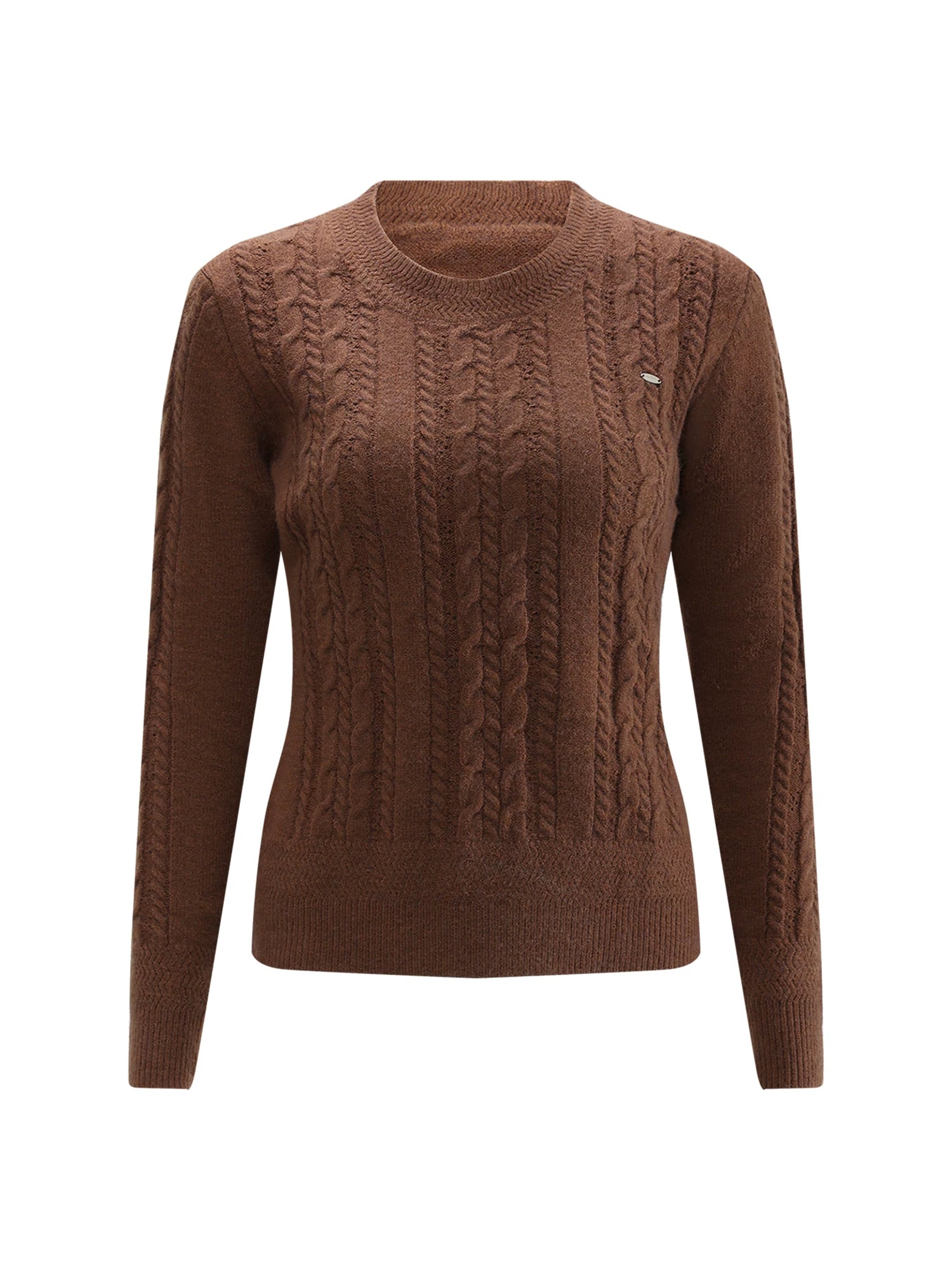 Vintage Cable Knit Pullover Sweater