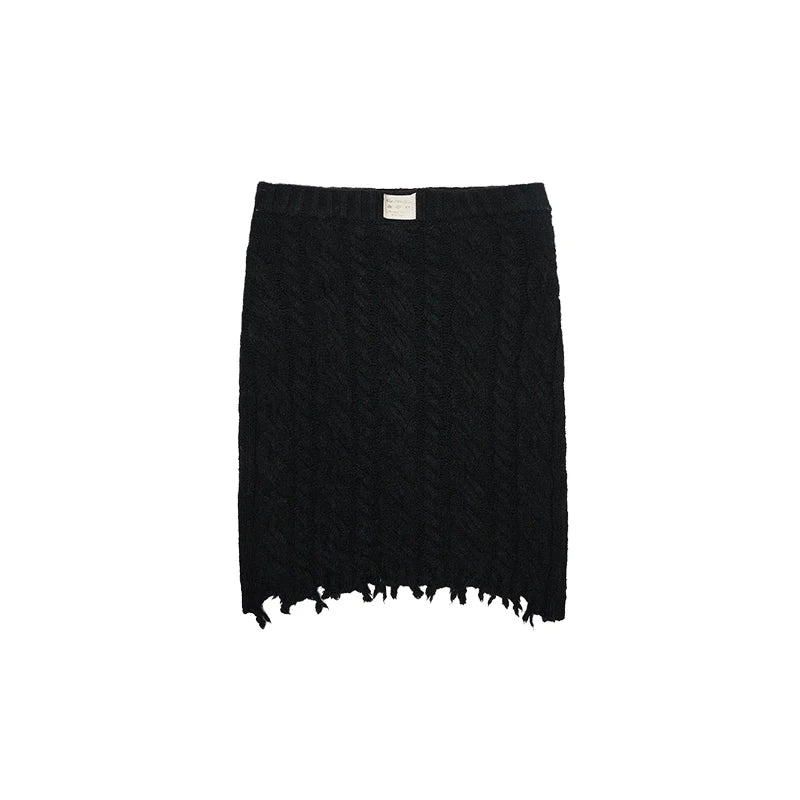 Cable Knit Cardigan & Skirt Set