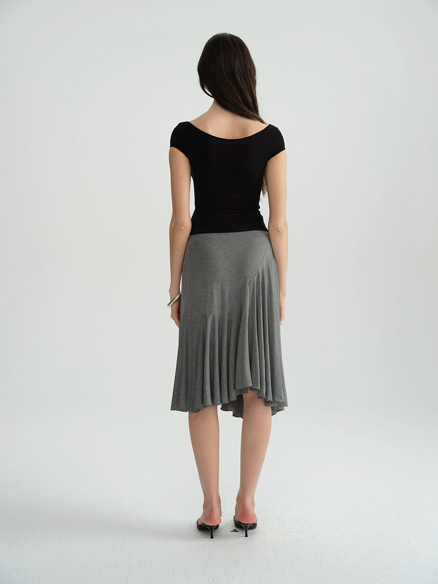 Herringbone Crewneck Slim Tee