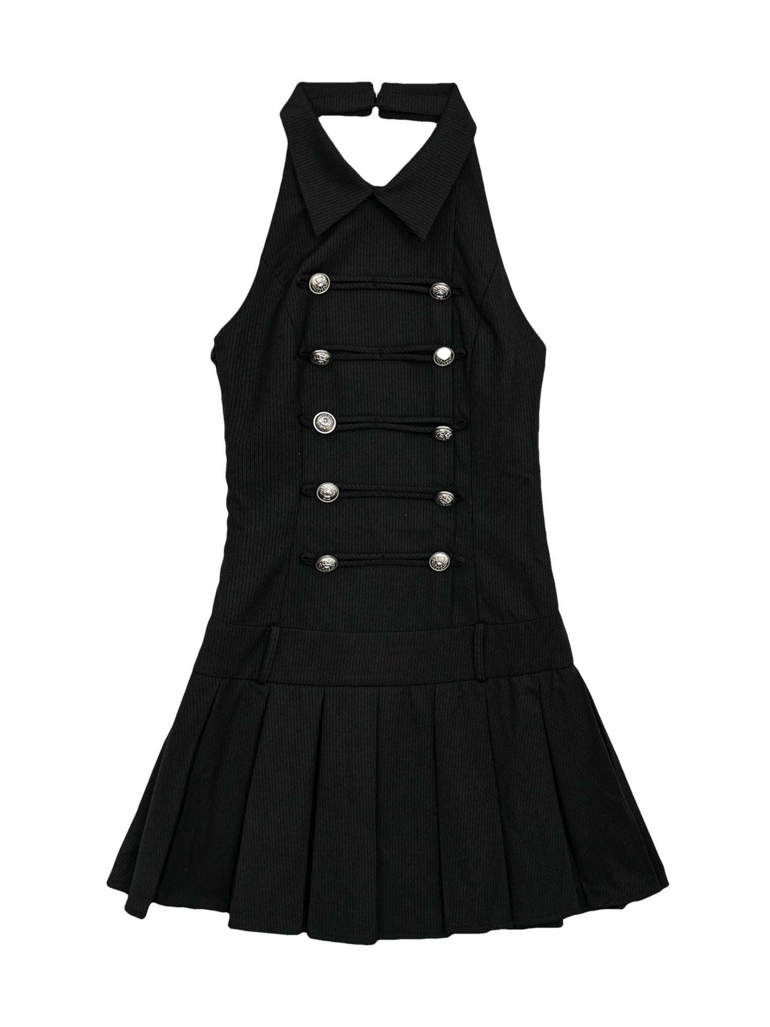 Halter Pleated Dress