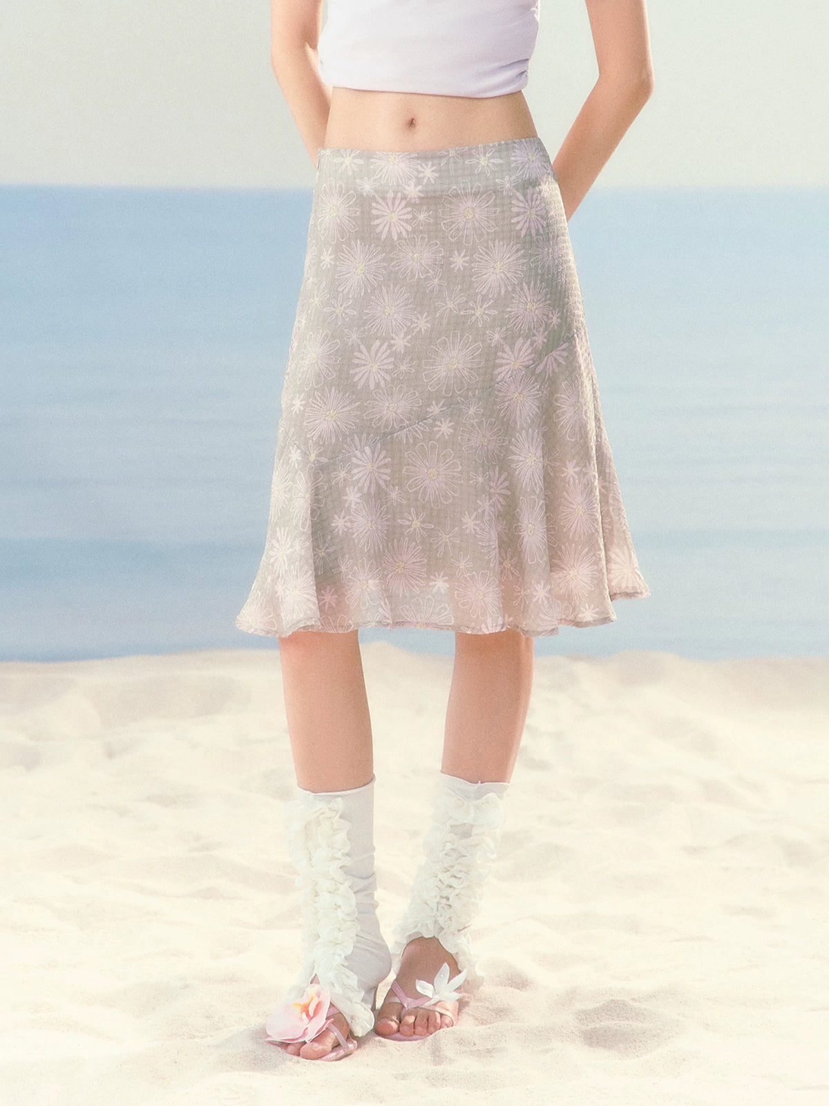 Daisy Chiffon Mermaid Skirt