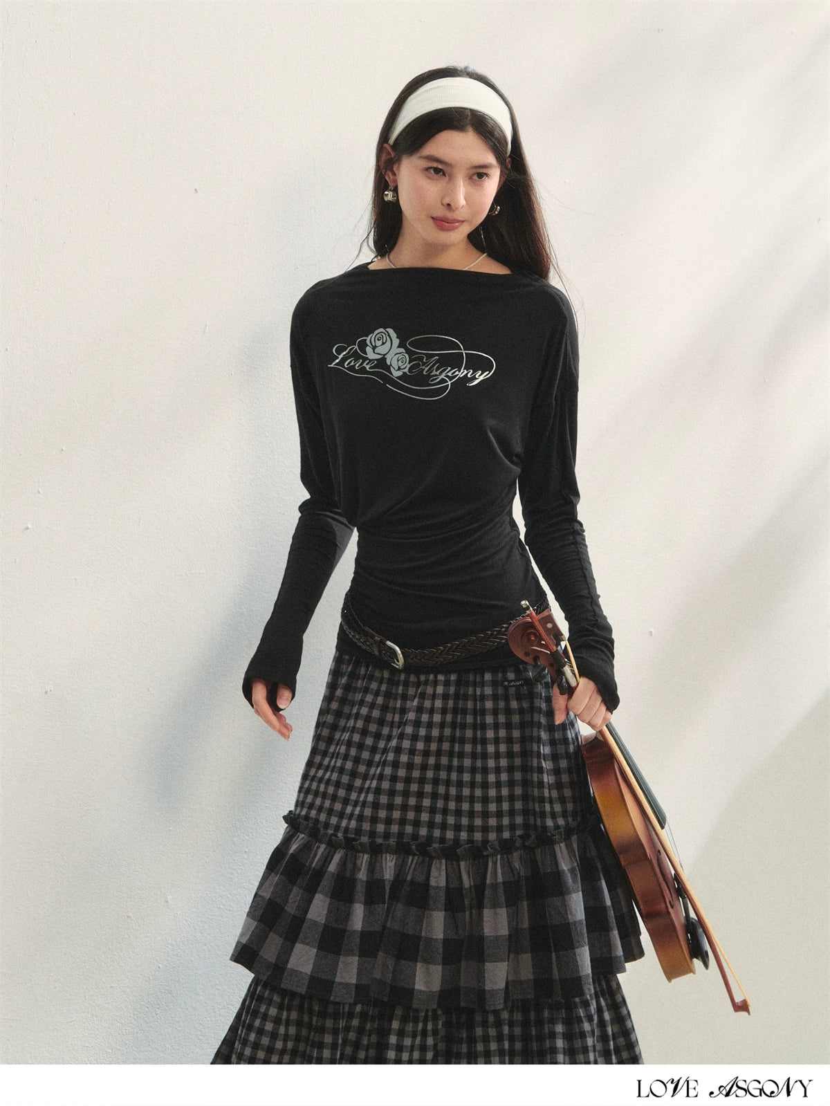 Floral Ruched Sun-Protective T-shirt