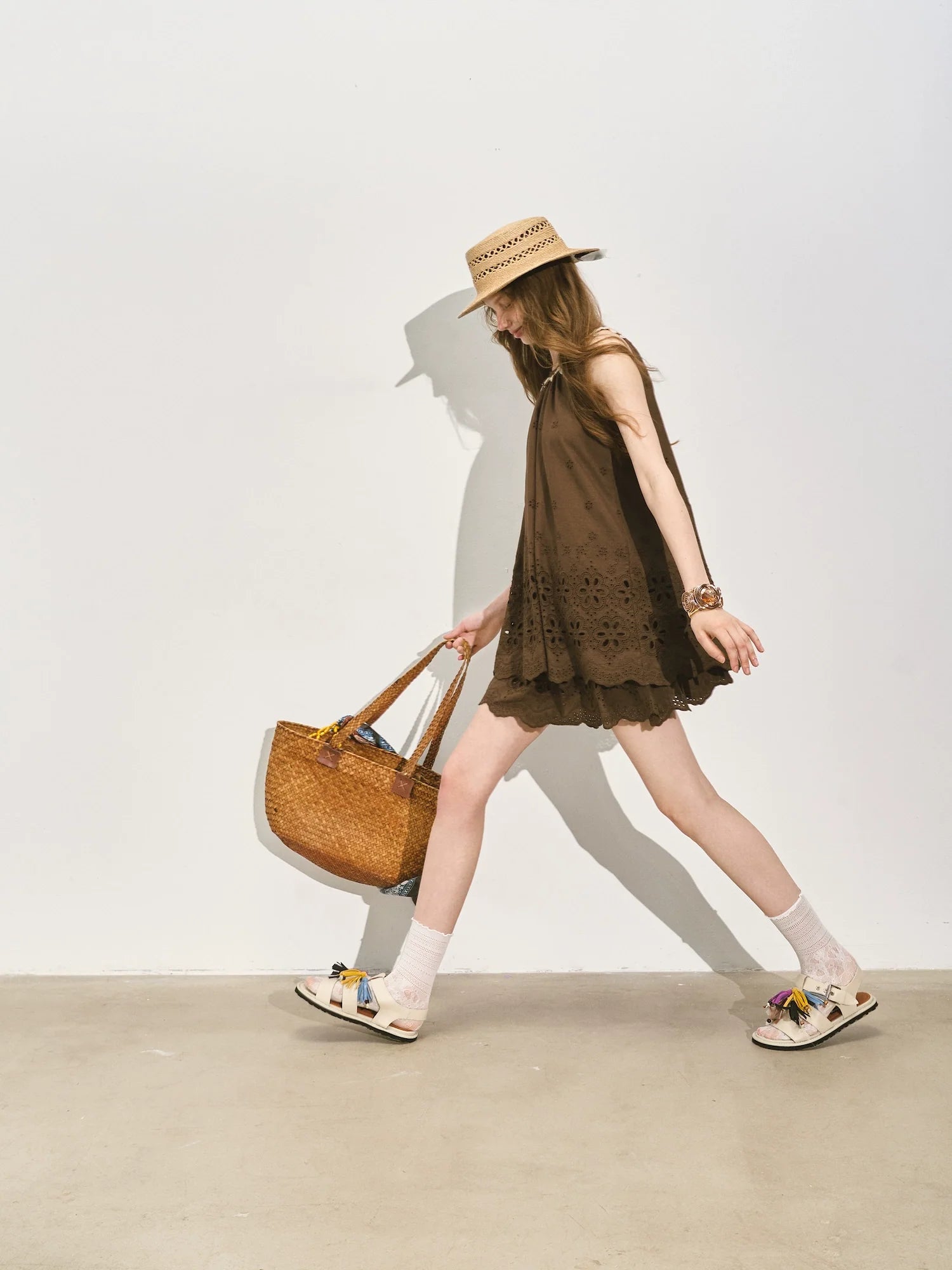 Vacation-Style Sleeveless Top & Skirt Set