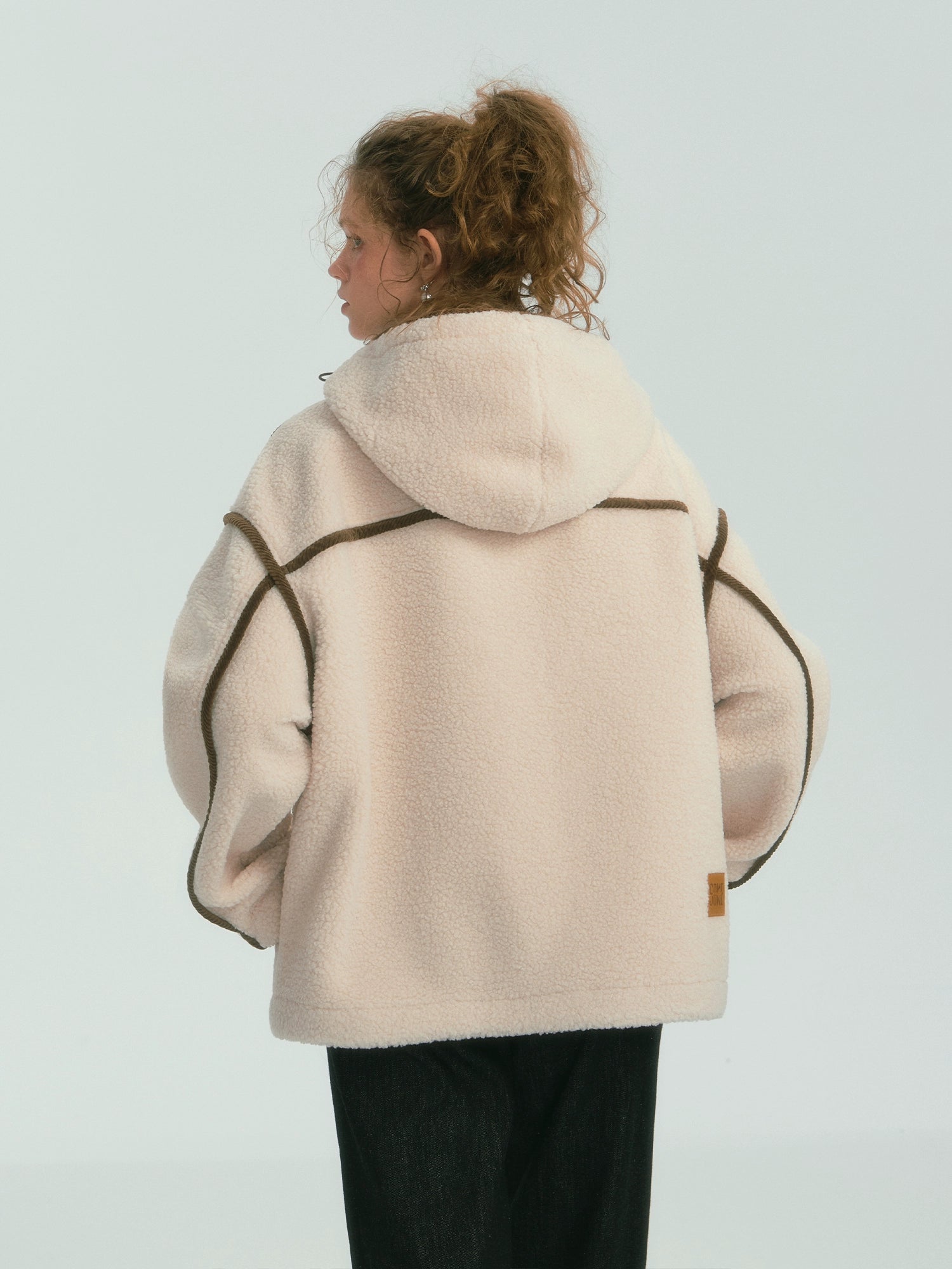 Colorblock Piped Fleece Jacket