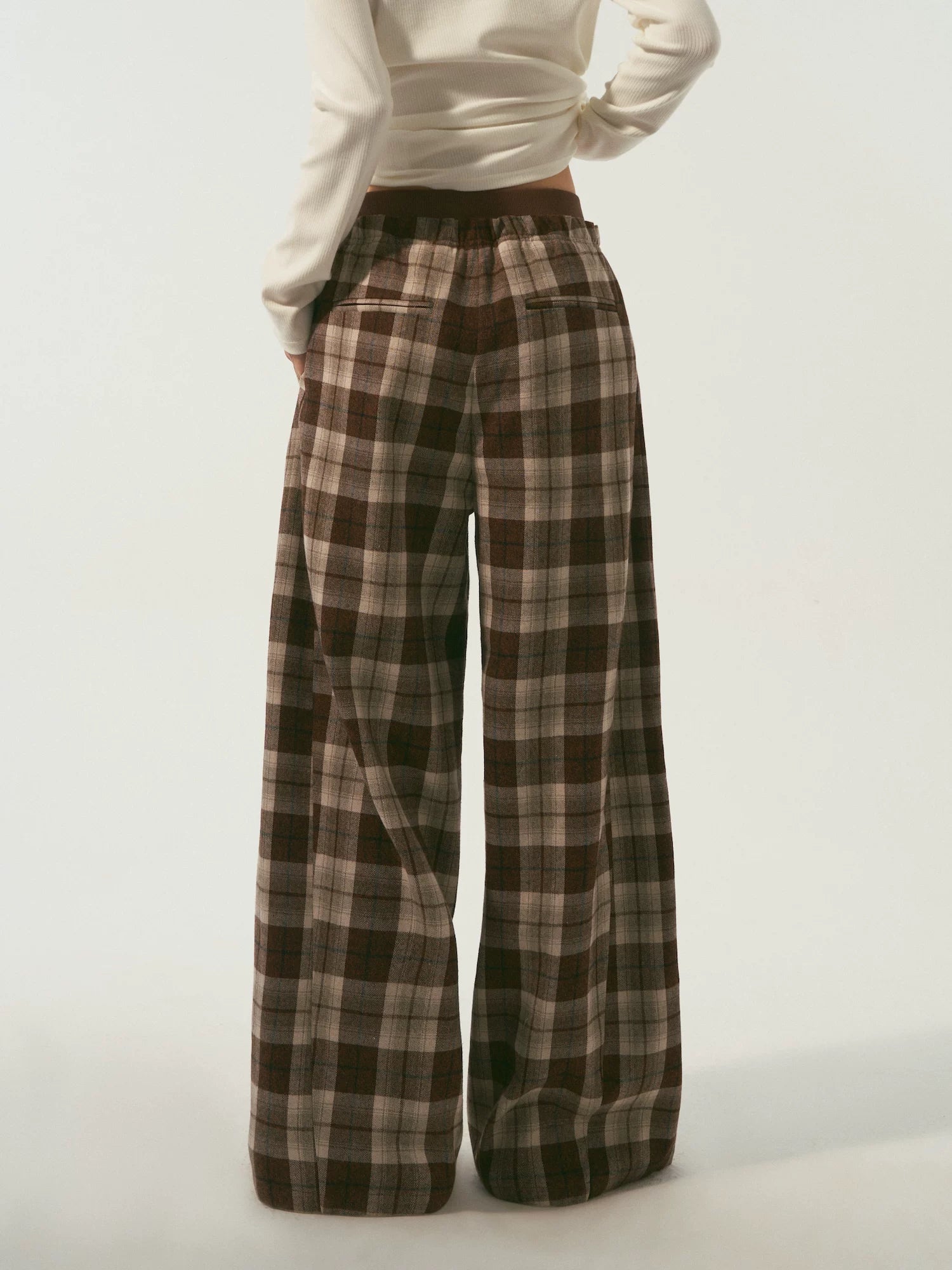Double Waist Curved Pants