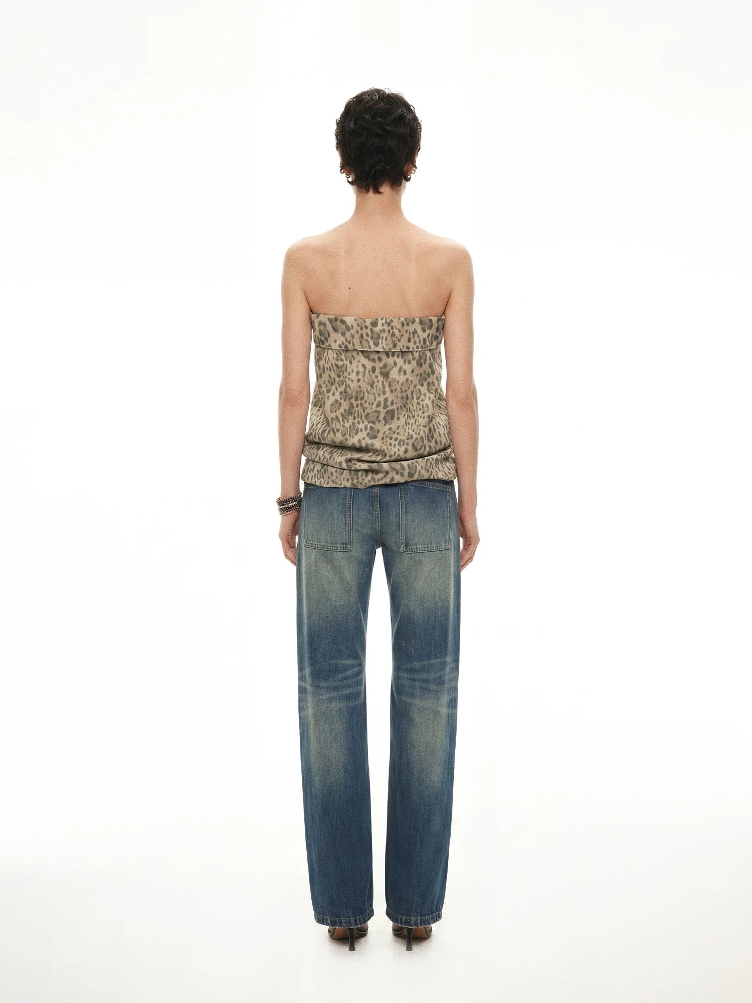 Lyocell Linen Leopard Bandeau