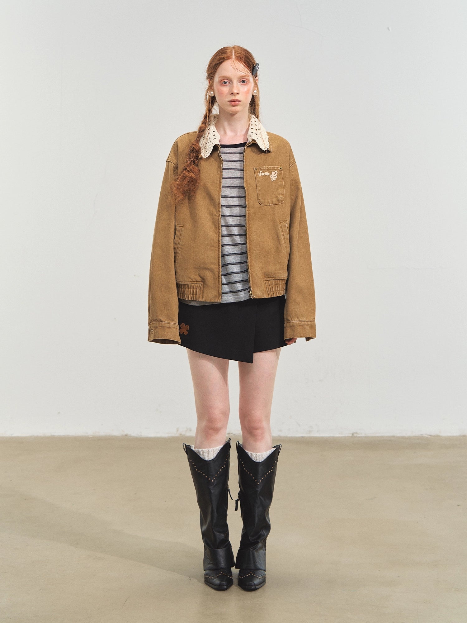 Brown Barn-Style Vintage Jacket