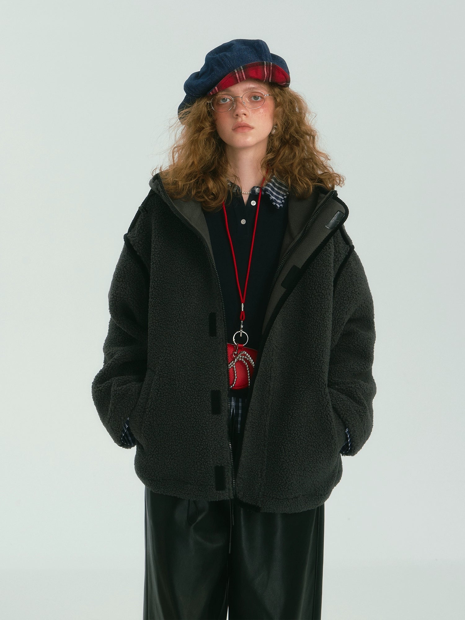 Colorblock Piped Fleece Jacket