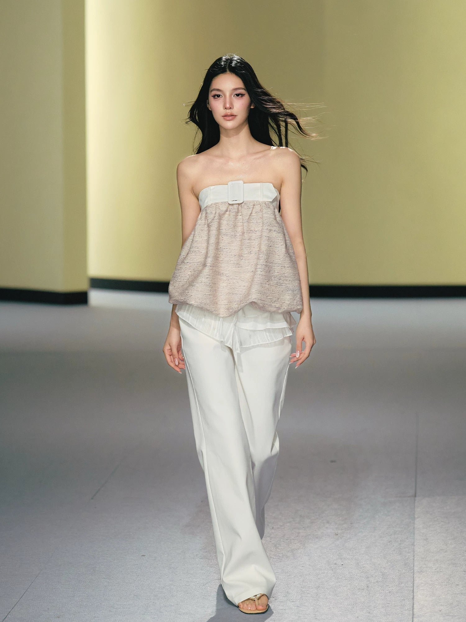 Ballet Lace-Up Flared Pants