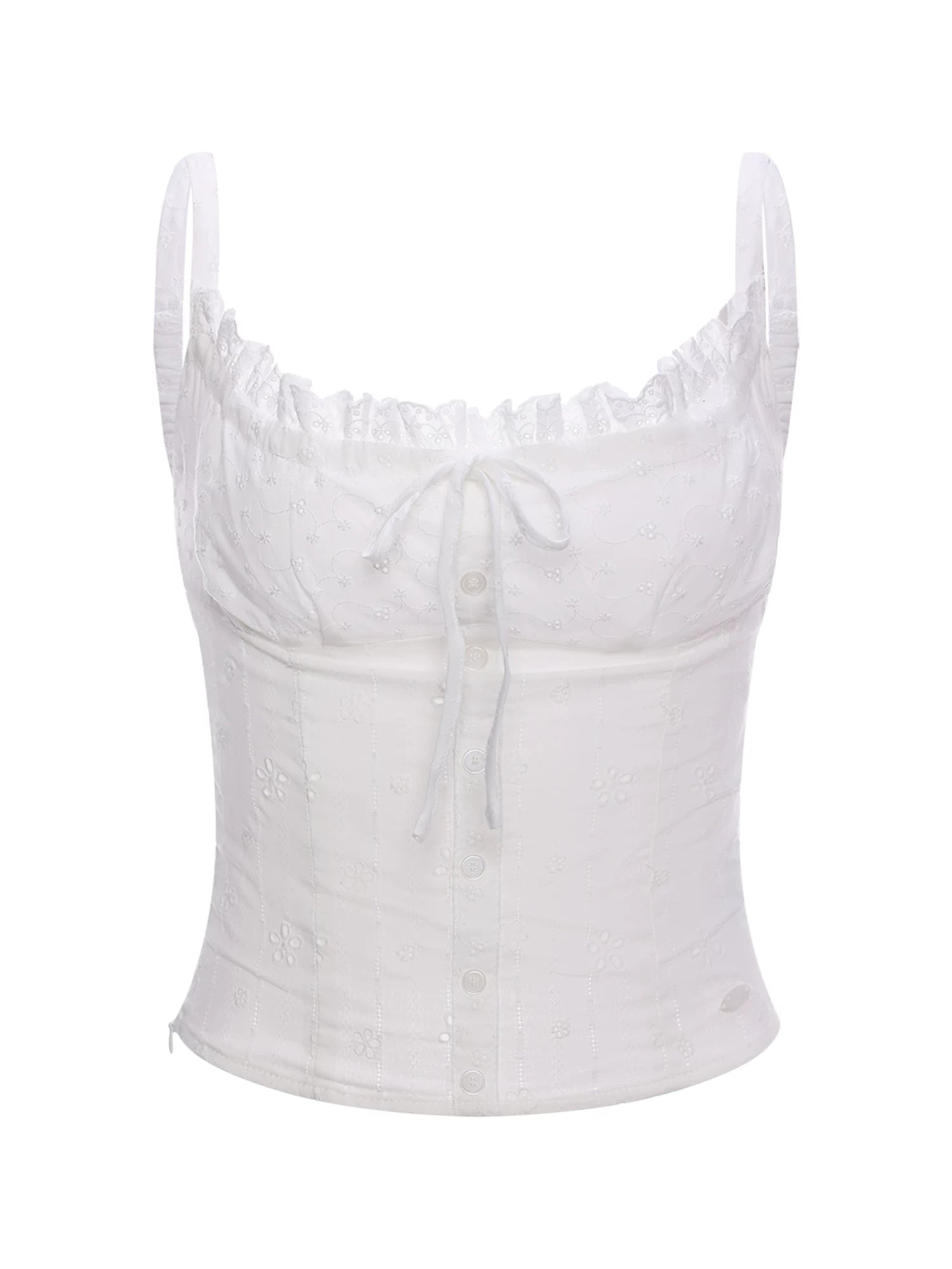 Embroidered Bow Camisole