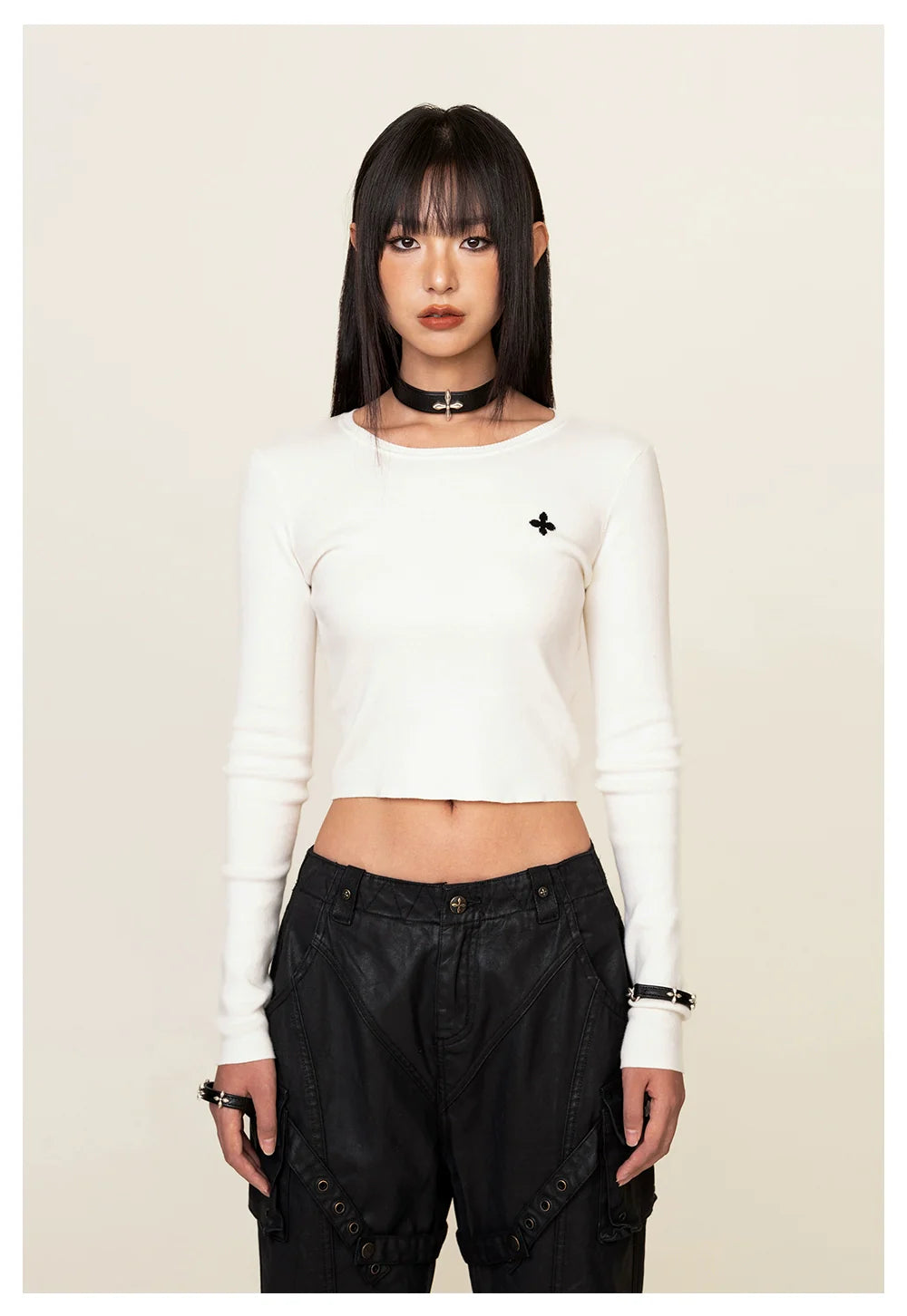Compass Cross Flower Classic Sweater