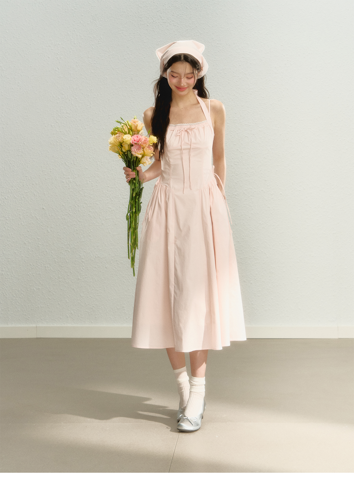 Pink Spaghetti Strap Dress