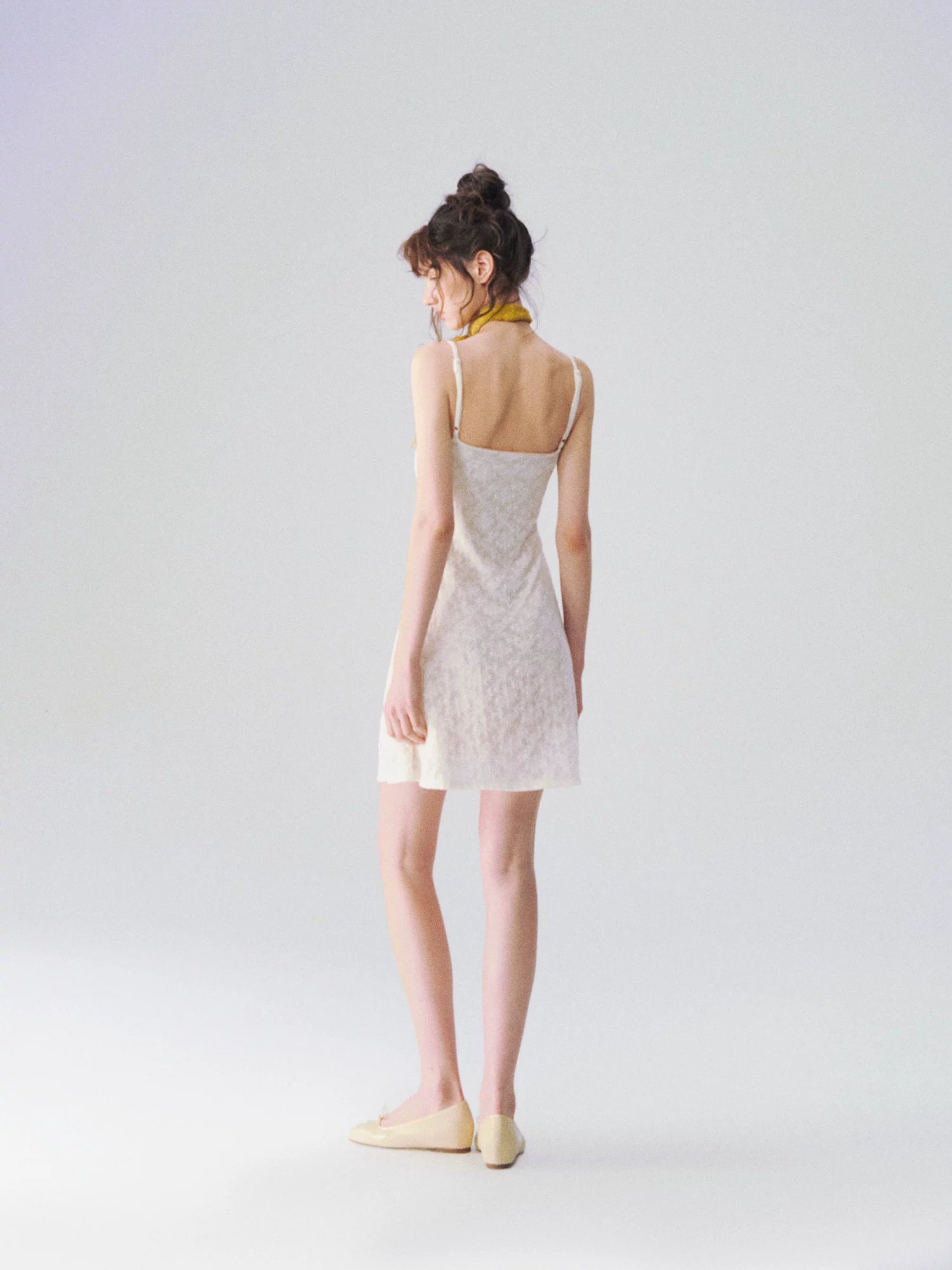 Jacquard Texture Slip Dress