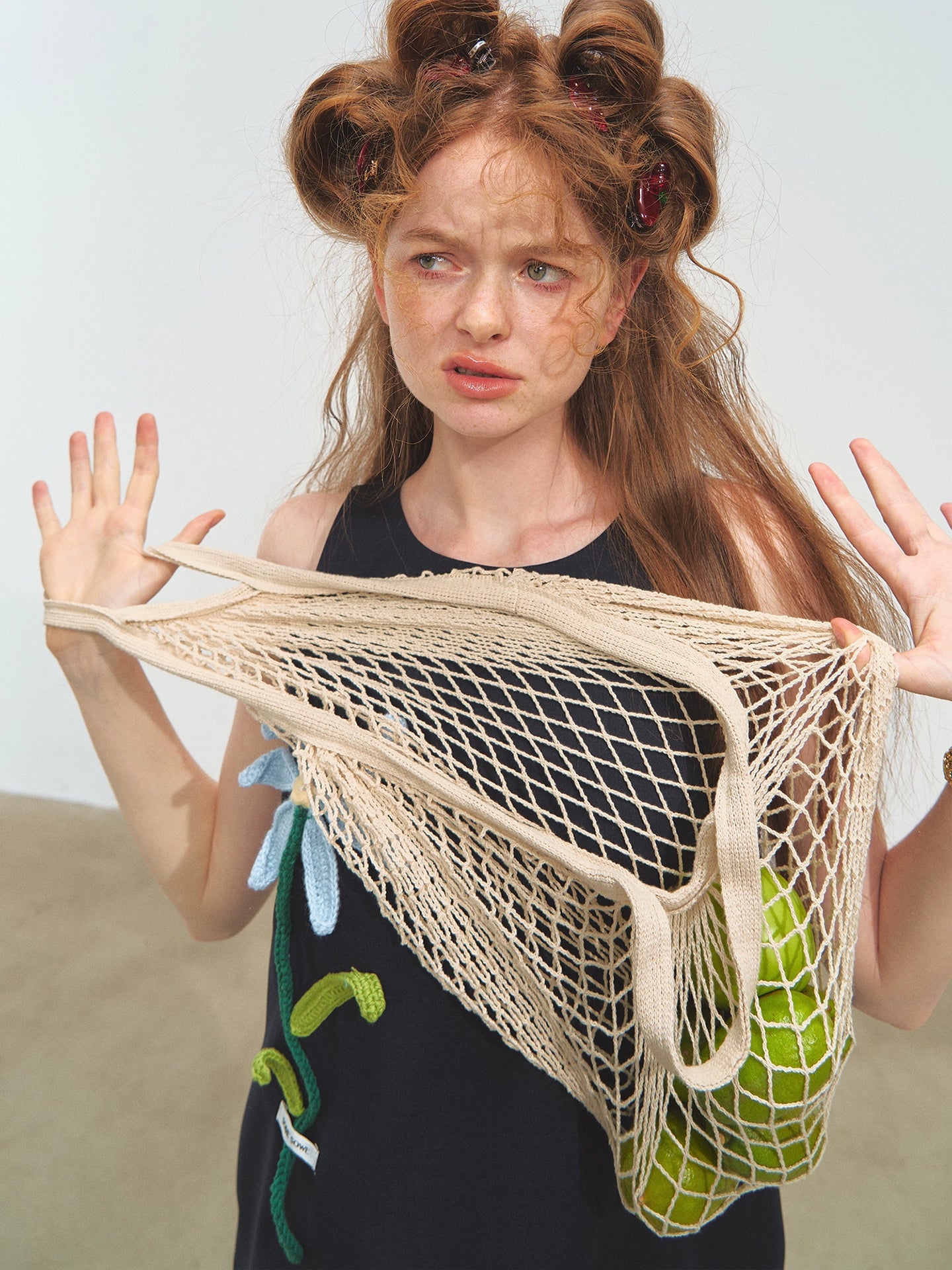 Hand-Crocheted Flower Sleeveless Vest Dress