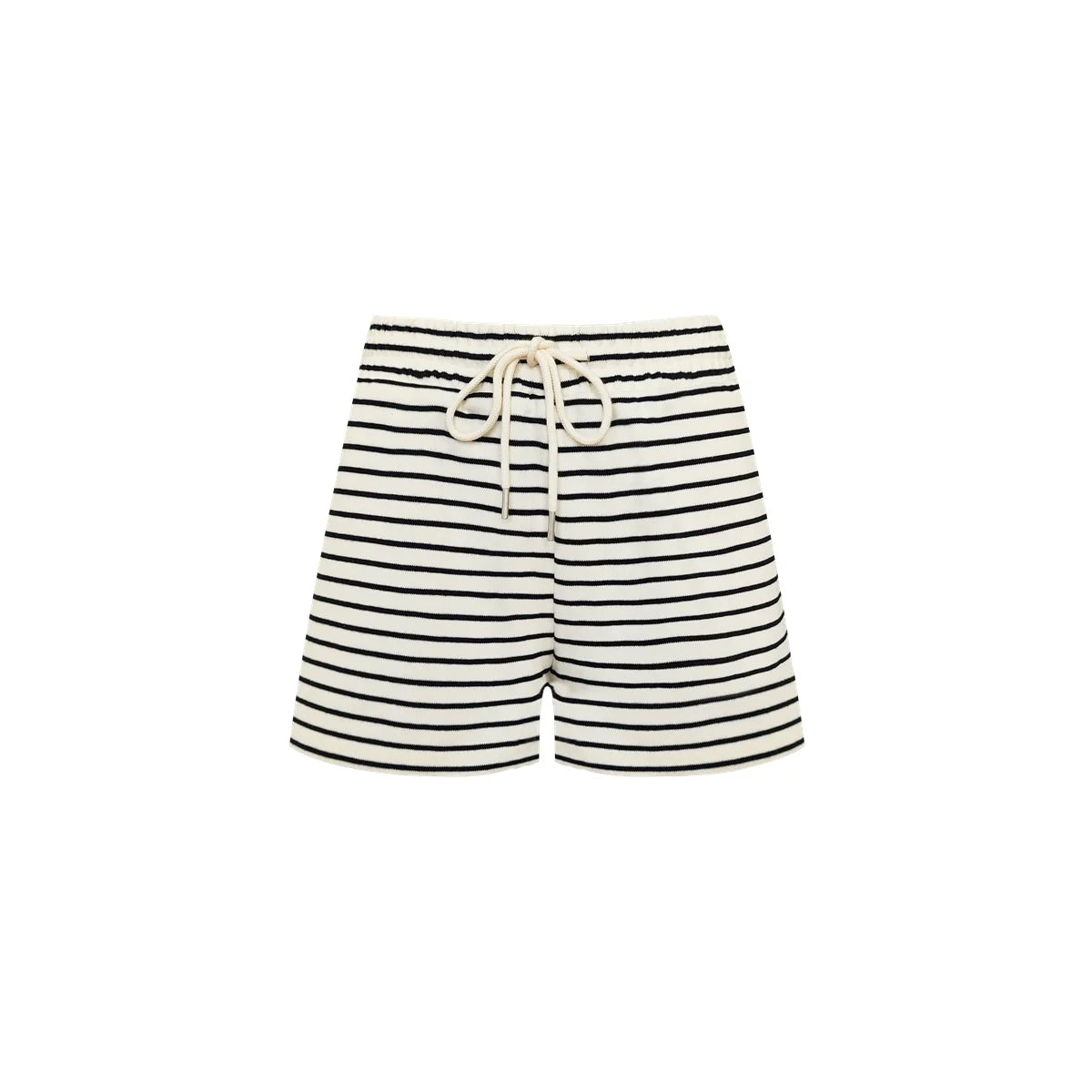 Striped Embroidered Sweatshirt & Shorts Set