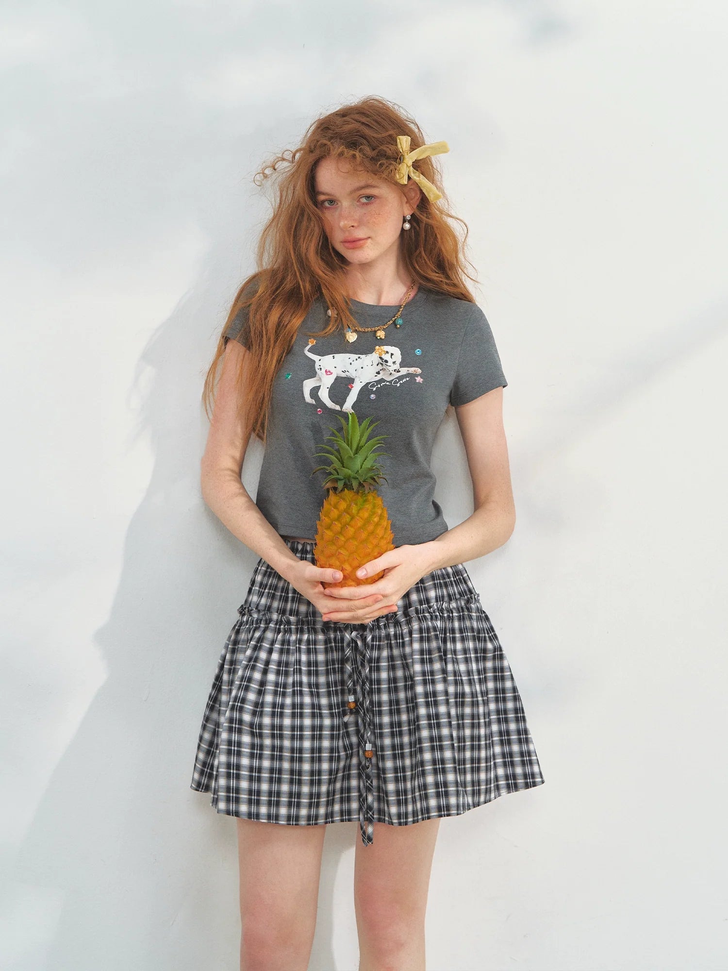 Dalmatian Print Short Sleeve T-Shirt