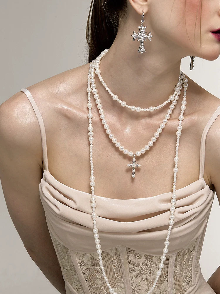 Multi-layer Long Baroque Necklace