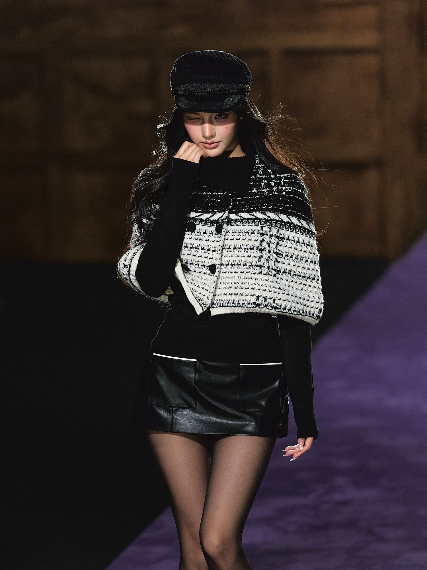 Special Yarn Cape Knit Set