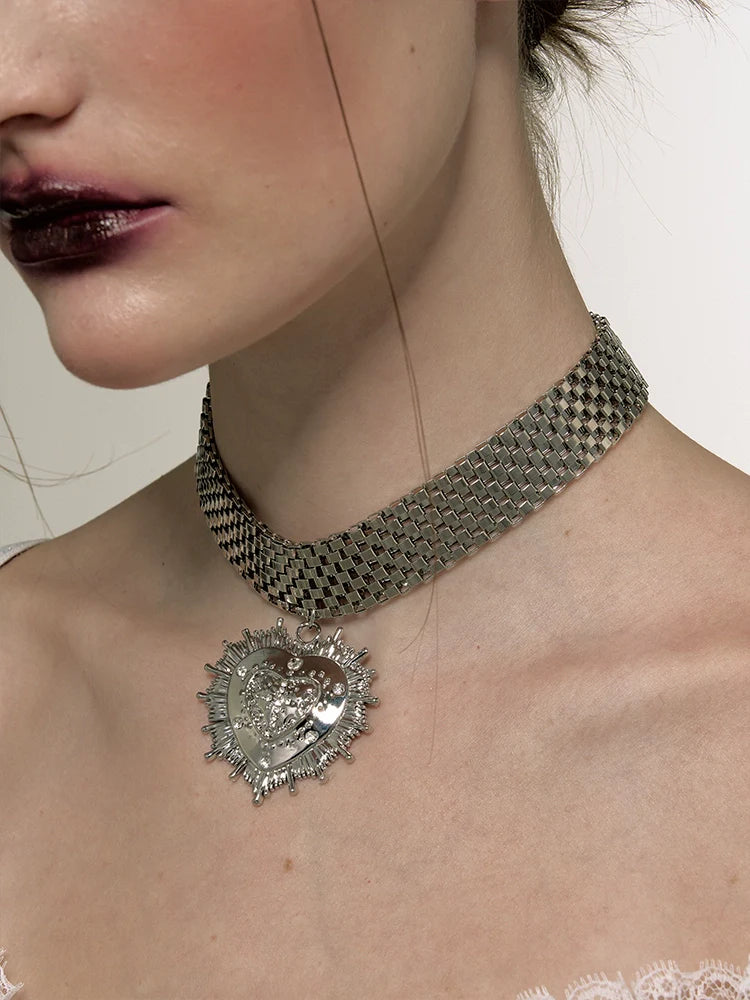 Retro Punk Love Choker