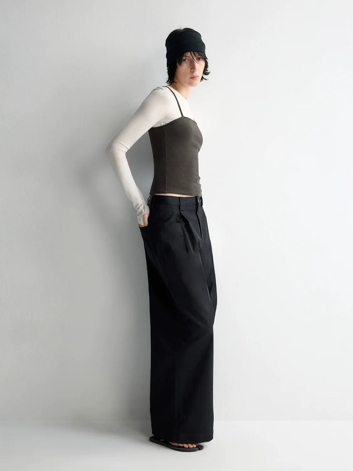 Oversized Tailored Wide-Leg Pants
